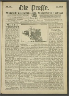 Die Presse 1908, Jg. 26, Nr. 183 Zweites Blatt