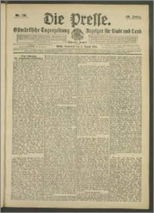 Die Presse 1908, Jg. 26, Nr. 185 Zweites Blatt