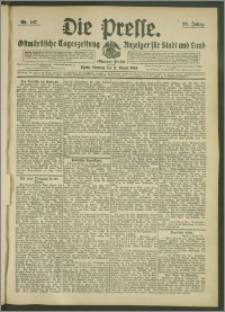 Die Presse 1908, Jg. 26, Nr. 187 Zweites Blatt