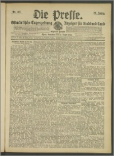 Die Presse 1908, Jg. 26, Nr. 197 Zweites Blatt