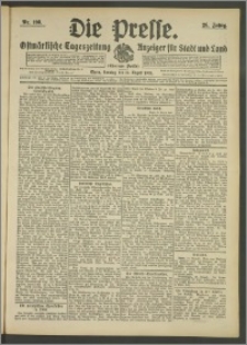 Die Presse 1908, Jg. 26, Nr. 198 Zweites Blatt, Drittes Blatt