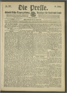 Die Presse 1908, Jg. 26, Nr. 200 Zweites Blatt