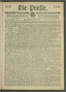 Die Presse 1908, Jg. 26, Nr. 202 Zweites Blatt