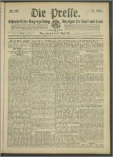 Die Presse 1908, Jg. 26, Nr. 203 Zweites Blatt