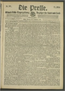 Die Presse 1908, Jg. 26, Nr. 205 Zweites Blatt, Drittes Blatt