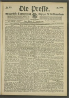 Die Presse 1908, Jg. 26, Nr. 206 Zweites Blatt