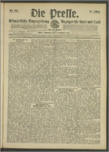 Die Presse 1908, Jg. 26, Nr. 207 Zweites Blatt, Drittes Blatt