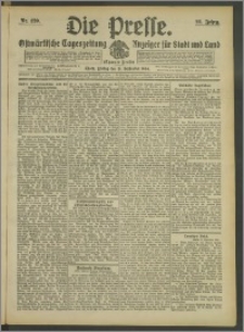 Die Presse 1908, Jg. 26, Nr. 220 Zweites Blatt