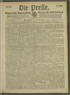 Die Presse 1908, Jg. 26, Nr. 221 Zweites Blatt