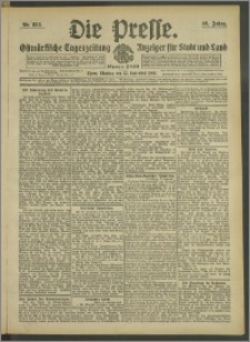 Die Presse 1908, Jg. 26, Nr. 223 Zweites Blatt, Drittes Blatt