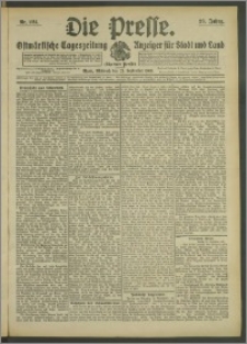 Die Presse 1908, Jg. 26, Nr. 224 Zweites Blatt