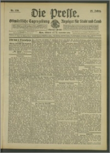 Die Presse 1908, Jg. 26, Nr. 230 Zweites Blatt