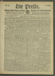 Die Presse 1908, Jg. 26, Nr. 231 Zweites Blatt, Drittes Blatt