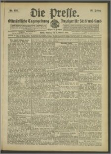 Die Presse 1908, Jg. 26, Nr. 235 Zweites Blatt, Drittes Blatt
