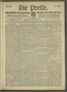 Die Presse 1908, Jg. 26, Nr. 238 Zweites Blatt