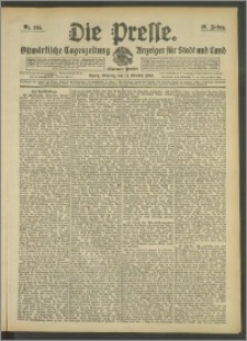 Die Presse 1908, Jg. 26, Nr. 241 Zweites Blatt, Drittes Blatt