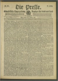 Die Presse 1908, Jg. 26, Nr. 244 Zweites Blatt, Drittes Blatt
