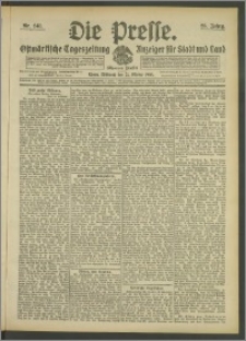Die Presse 1908, Jg. 26, Nr. 248 Zweites Blatt, Drittes Blatt