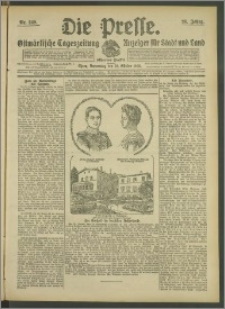 Die Presse 1908, Jg. 26, Nr. 249 Zweites Blatt, Drittes Blatt