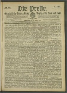 Die Presse 1908, Jg. 26, Nr. 256 Zweites Blatt, Drittes Blatt