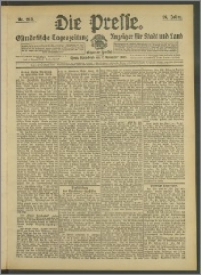 Die Presse 1908, Jg. 26, Nr. 263 Zweites Blatt