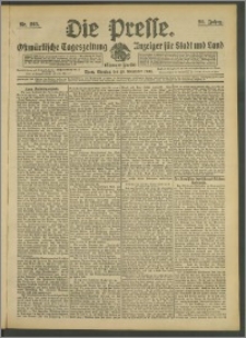 Die Presse 1908, Jg. 26, Nr. 265 Zweites Blatt, Drittes Blatt