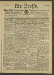 Die Presse 1908, Jg. 26, Nr. 270 Zweites Blatt, Drittes Blatt, Viertes Blatt