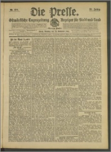 Die Presse 1908, Jg. 26, Nr. 276 Zweites Blatt, Drittes Blatt