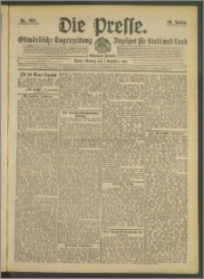 Die Presse 1908, Jg. 26, Nr. 282 Zweites Blatt, Drittes Blatt