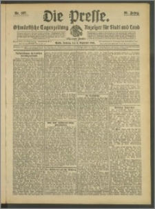 Die Presse 1908, Jg. 26, Nr. 287 Zweites Blatt, Drittes Blatt, Viertes Blatt, Fünftes Blatt