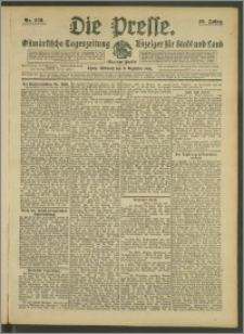 Die Presse 1908, Jg. 26, Nr. 289 Zweites Blatt