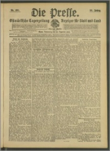 Die Presse 1908, Jg. 26, Nr. 290 Zweites Blatt, Drittes Blatt