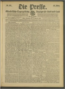 Die Presse 1908, Jg. 26, Nr. 292 Zweites Blatt, Drittes Blatt