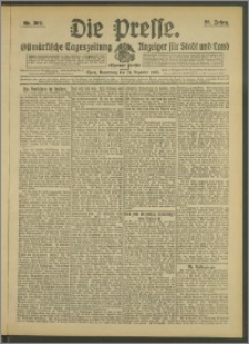 Die Presse 1908, Jg. 26, Nr. 302 Zweites Blatt, Drittes Blatt