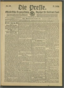 Die Presse 1908, Jg. 26, Nr. 305 Zweites Blatt