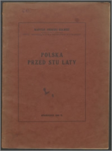 Polska przed stu laty