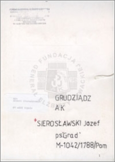 Sierosławski Józef