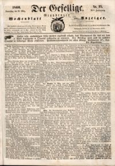 Der Gesellige : Graudenzer Wochenblatt und Anzeiger 1860.03.22 nr 35
