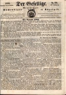 Der Gesellige : Graudenzer Wochenblatt und Anzeiger 1860.12.29 nr 153