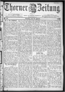 Thorner Zeitung 1900, Nr. 18 Erstes Blatt