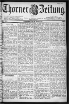 Thorner Zeitung 1900, Nr. 208 Erstes Blatt