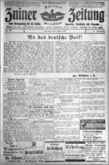 Zniner Zeitung 1918.08.03 R. 31 nr 62