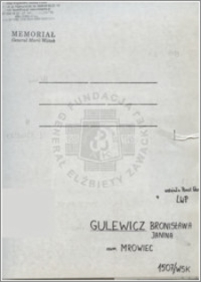 Gulewicz Bronisława Jadwiga