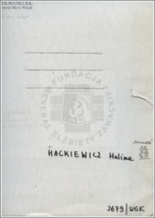 Hackiewicz Halina
