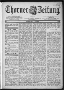 Thorner Zeitung 1901, Nr. 1 Erstes Blatt
