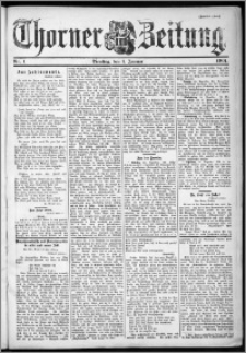 Thorner Zeitung 1901, Nr. 1 Zweites Blatt