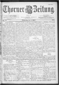 Thorner Zeitung 1901, Nr. 84 Erstes Blatt