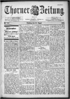 Thorner Zeitung 1901, Nr. 194 Erstes Blatt