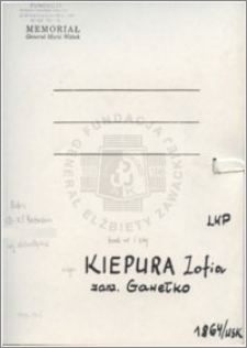 Kiepura Zofia