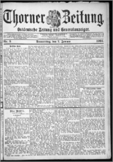 Thorner Zeitung 1904, Nr. 5 + Beilage